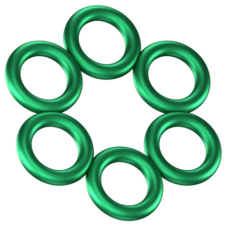 Rings Abstract Shape  3D Icon