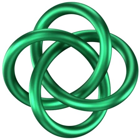 Rings Abstract Shape  3D Icon