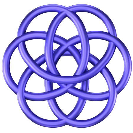 Rings Abstract Shape  3D Icon