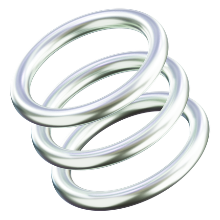 Rings Abstract Shape  3D Icon