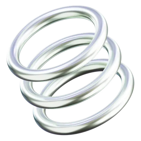 Rings Abstract Shape  3D Icon