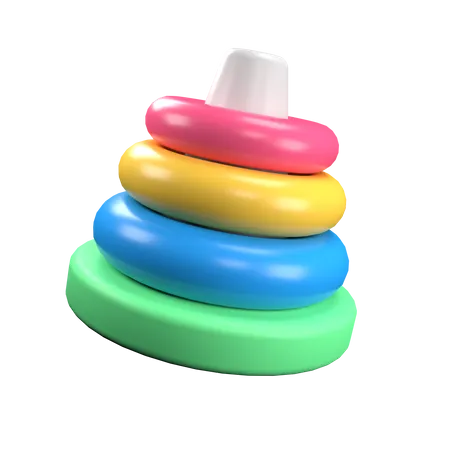 Rings Toy  3D Icon