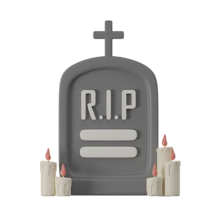 Halloween Graveyard 3 D Icon 3D Icon