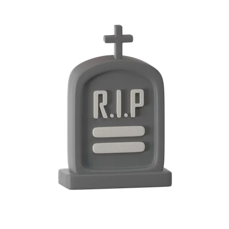 Graveyard 3 D Render Icon 3D Icon