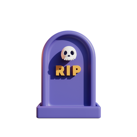 Rip Tombstone  3D Icon