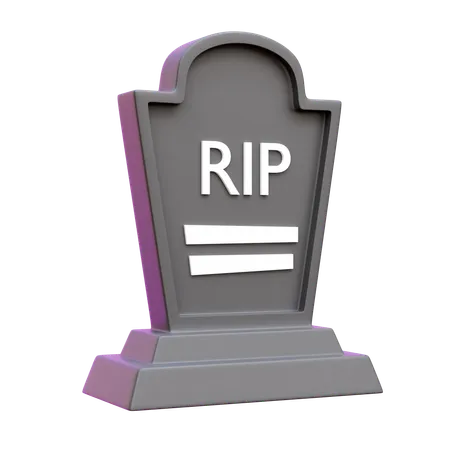 Rip Tombstone  3D Icon