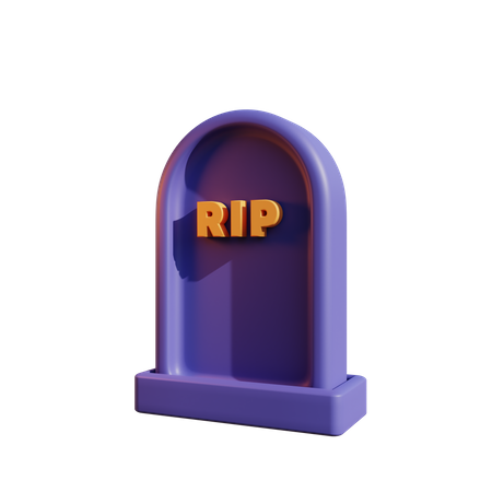 Rip Tombstone  3D Icon