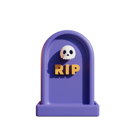 Rip Tombstone  3D Icon