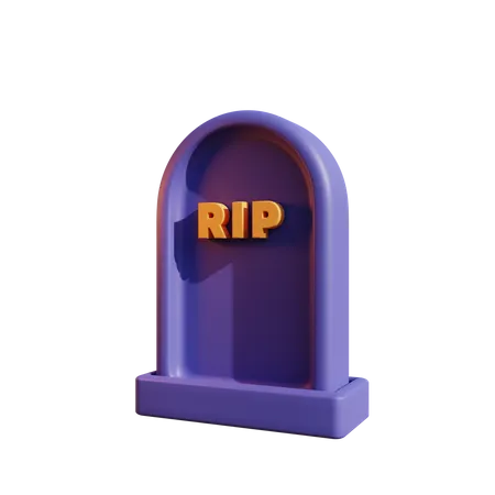Rip Tombstone  3D Icon