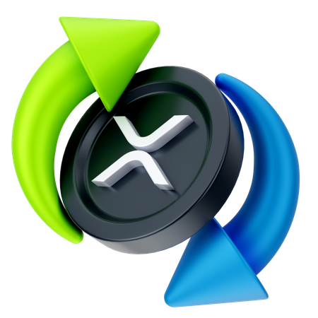 Ripple-Austausch  3D Icon