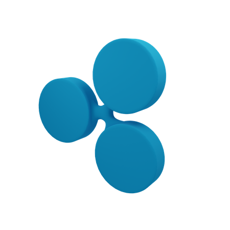 Ripple Coin  3D Icon