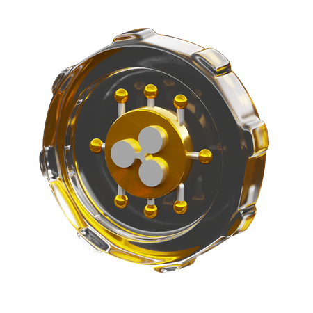Ripple Coin  3D Icon