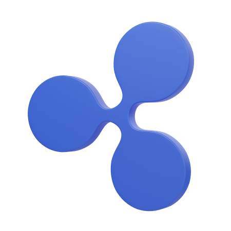 Ripple Coin  3D Illustration