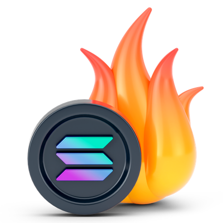 Ripple Coin Fire  3D Icon