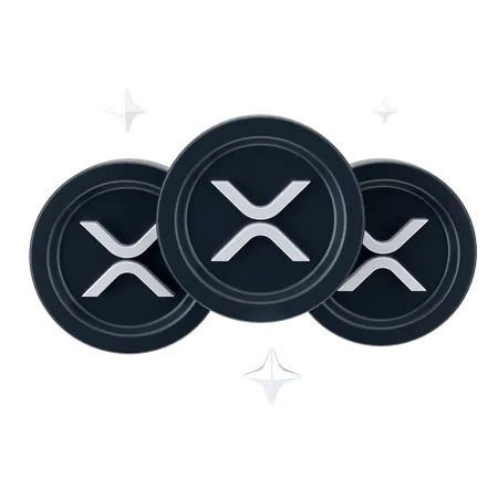 Ripple Coins  3D Icon