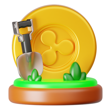 Ripple Mining  3D Icon