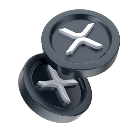 Ripple-Münzen  3D Icon