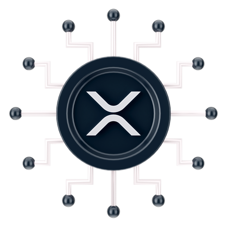 Ripple-Netzwerk  3D Icon