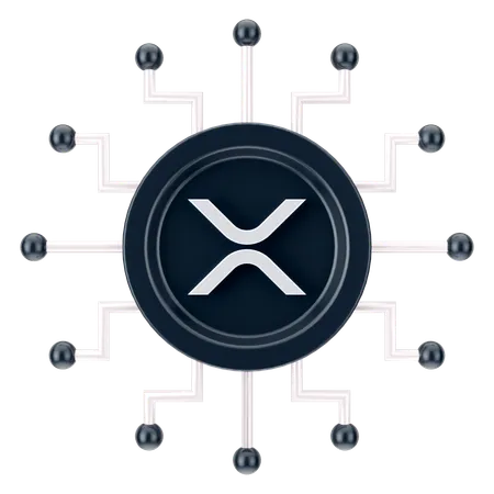 Ripple-Netzwerk  3D Icon