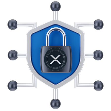 Ripple Secure Newtork  3D Icon