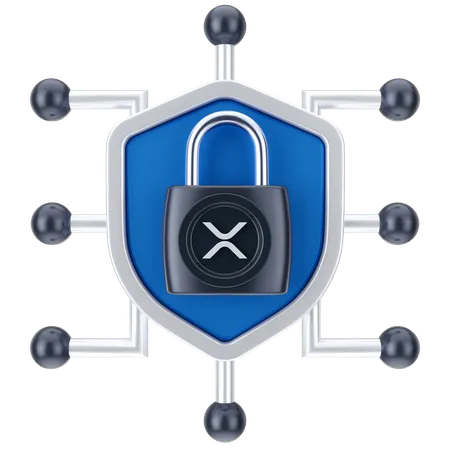 Ripple Secure Newtork  3D Icon