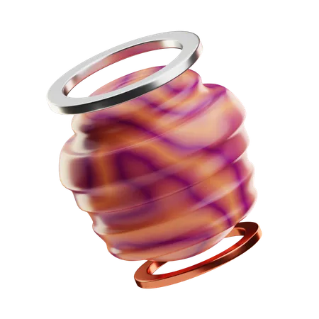 Rippled Sphere  3D Icon