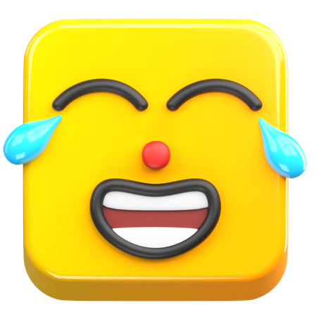 Rir alto emoji  3D Icon