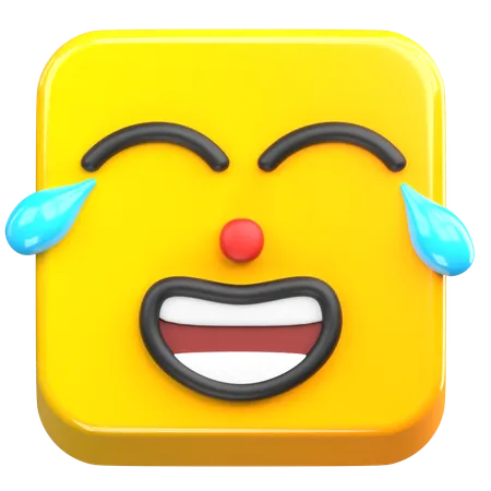 Rir alto emoji  3D Icon