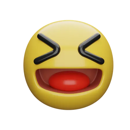 Rir alto emoji  3D Emoji