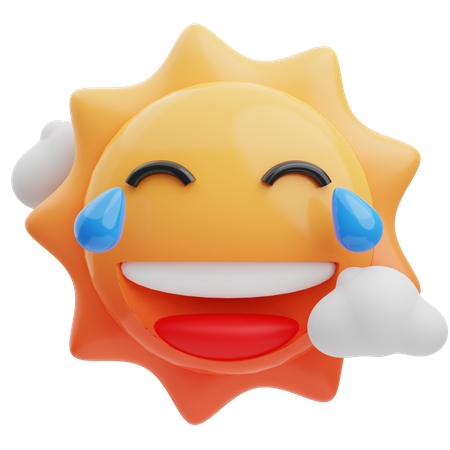 Rir sol  3D Emoji