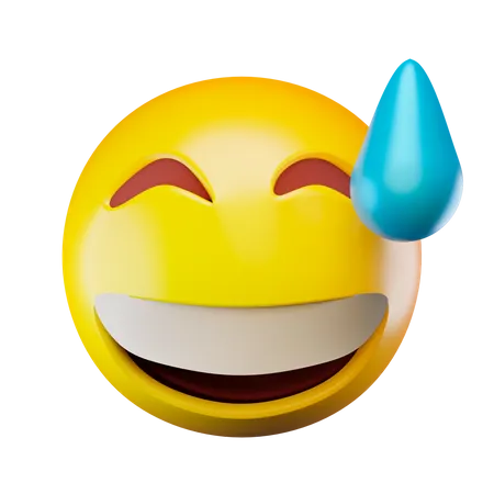 En riant  3D Emoji