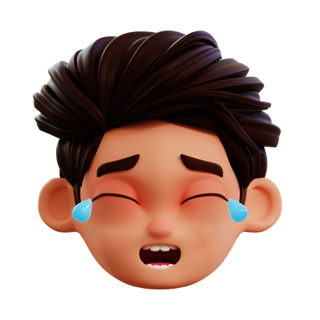 Emoji riant à haute voix  3D Icon