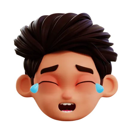 Emoji riant à haute voix  3D Icon