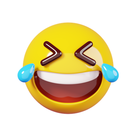 Rire avec des larmes emoji  3D Icon