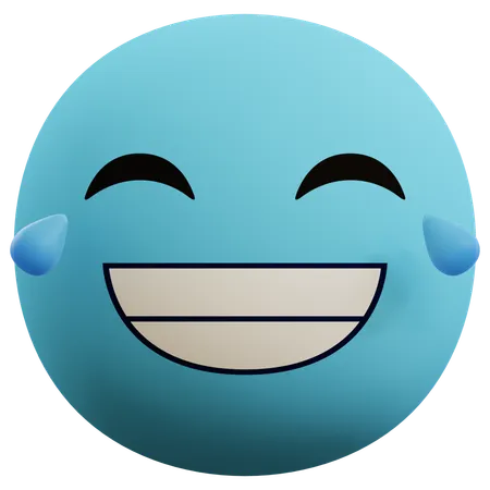 Emoji riant  3D Icon