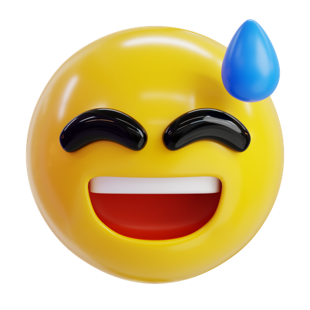 Emoji riant  3D Icon