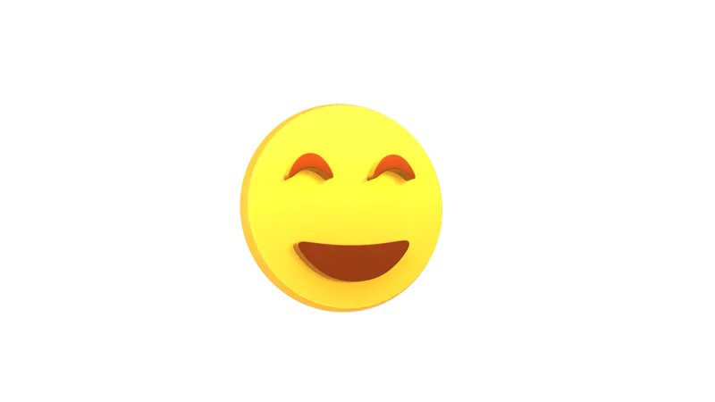 Emoji riant  3D Emoji