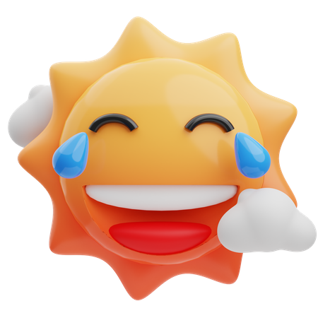 Risa sol  3D Emoji