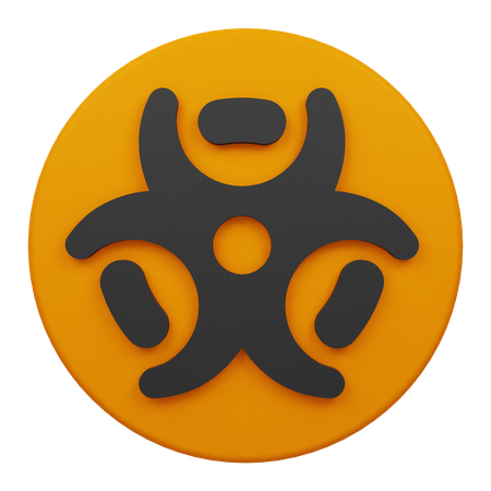 Risco biológico  3D Icon