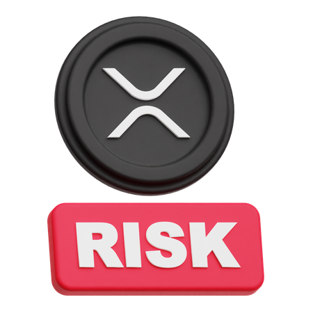 Risco da moeda XRP  3D Icon