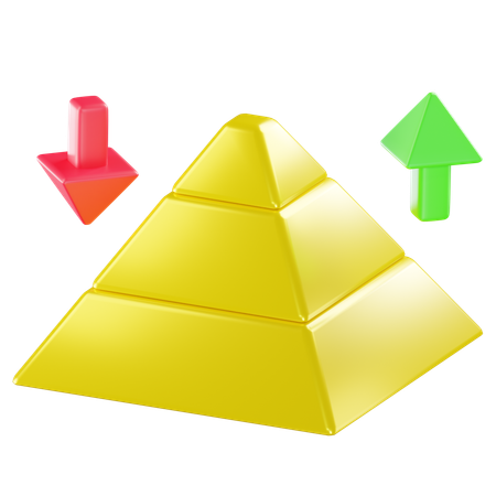 Pirâmide de risco  3D Icon