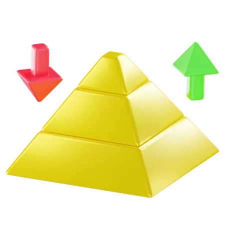 Pirâmide de risco  3D Icon