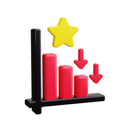 Rising Graph  3D Icon