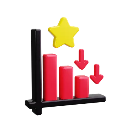 Rising Graph  3D Icon