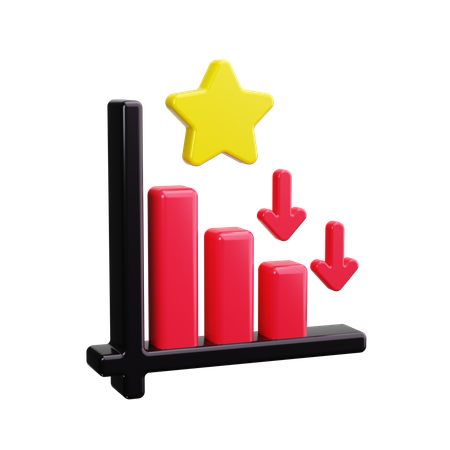 Rising Graph  3D Icon