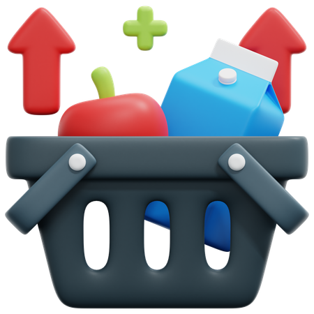 물가 상승  3D Icon