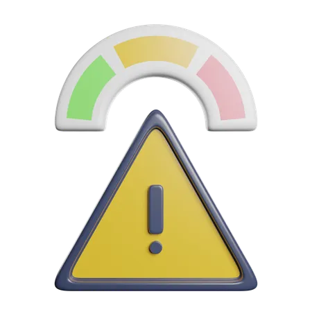 Risk Warning Alert 3D Icon