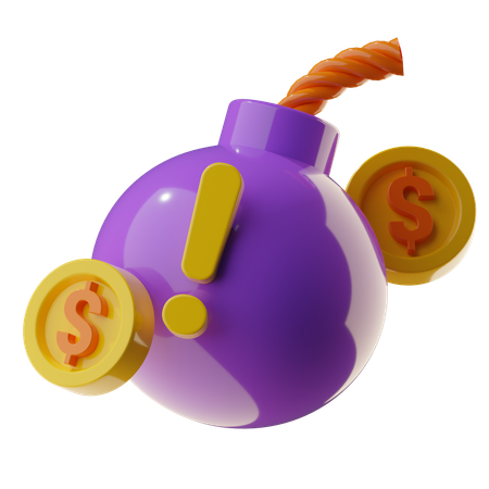 위험  3D Icon