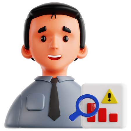 Risk Analyst  3D Icon