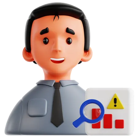 Risk Analyst  3D Icon